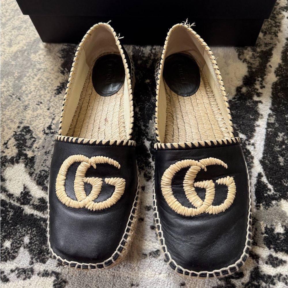 AUTH Gucci GG Microguccisima Espadrilles - Size 8.5 - Picture 4 of 10